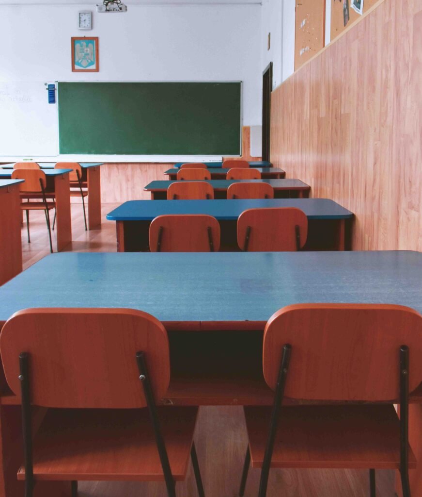 solid wood school desks